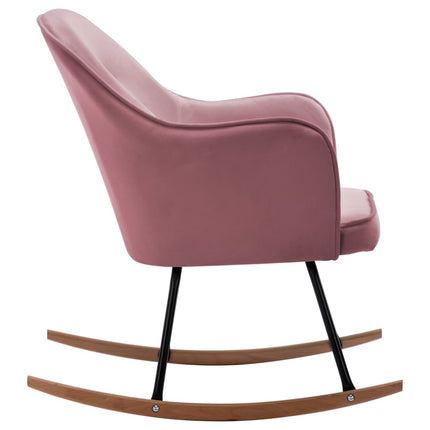 Gungstol rosa sammet