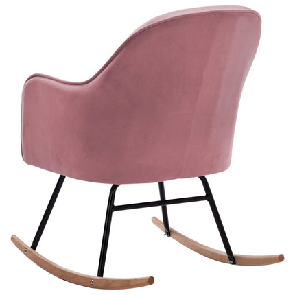 Gungstol rosa sammet