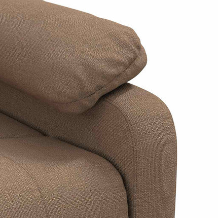 Reclinerfåtölj brun tyg