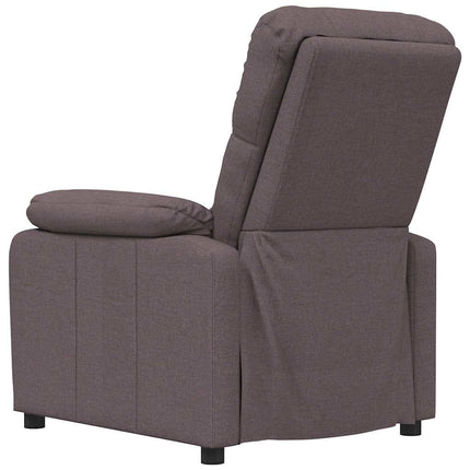 Reclinerfåtölj mörkbrun tyg