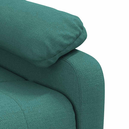 Reclinerfåtölj mörkgrön tyg