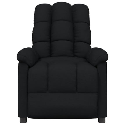Massagefåtölj svart tyg