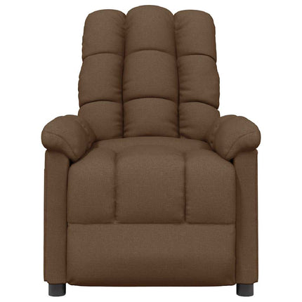 Massagefåtölj brun tyg