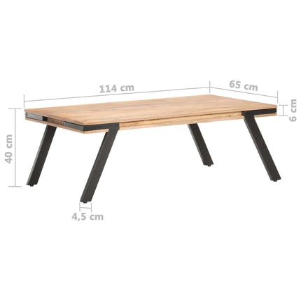 Soffbord 114x65x40 cm massivt mangoträ