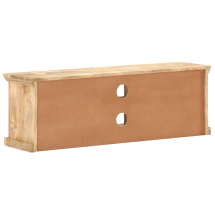 TV-bänk med ståldörrar 120x30x40 cm massivt mangoträ