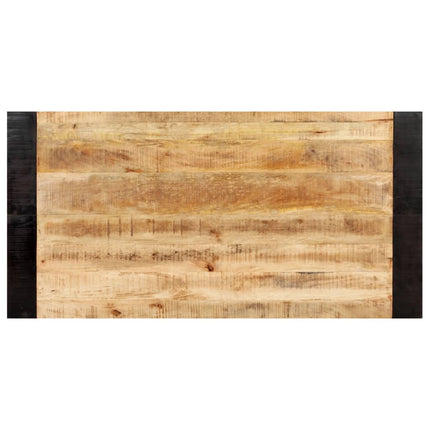 Matbord 140x70x76 cm massivt grovt mangoträ