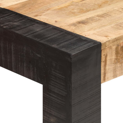 Matbord 140x70x76 cm massivt grovt mangoträ
