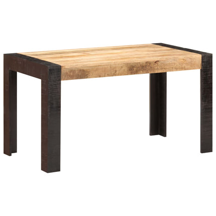 Matbord 140x70x76 cm massivt grovt mangoträ