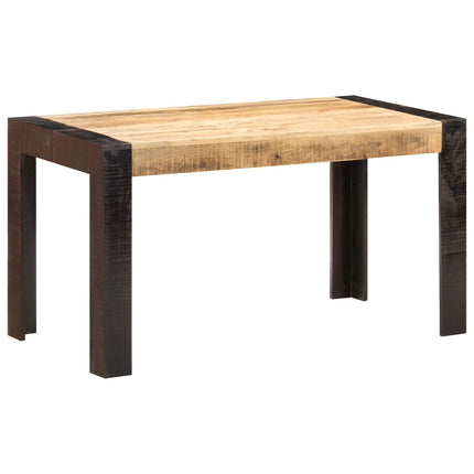 Matbord 140x70x76 cm massivt grovt mangoträ