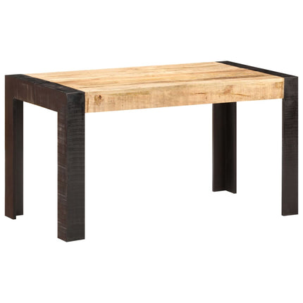 Matbord 140x70x76 cm massivt grovt mangoträ