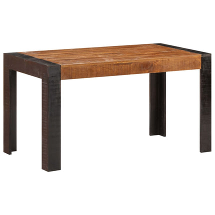 Matbord 140x70x76 cm massivt grovt mangoträ