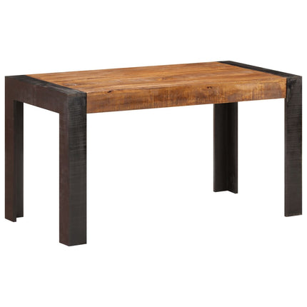 Matbord 140x70x76 cm massivt grovt mangoträ