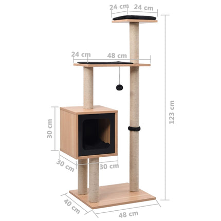 Klösträd med klösmatta i sisal 123 cm