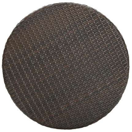 Trädgårdsbord brun 60,5x106 cm konstrotting