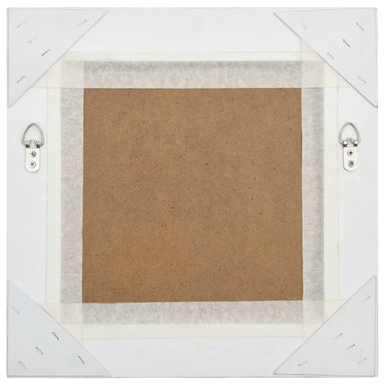 Väggspegel barockstil 40x40 cm silver