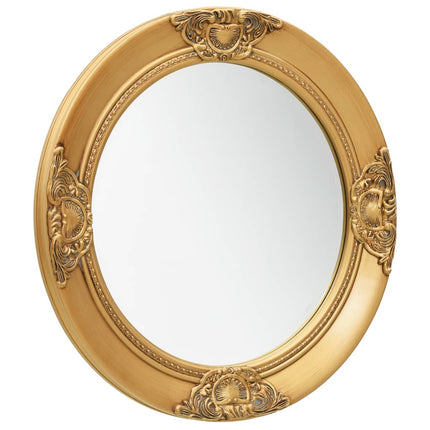 Väggspegel barockstil 50 cm guld