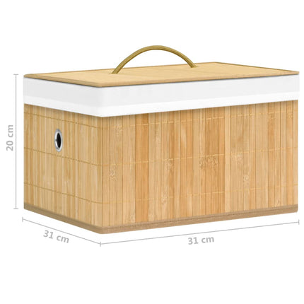 Förvaringslådor bambu 4 st