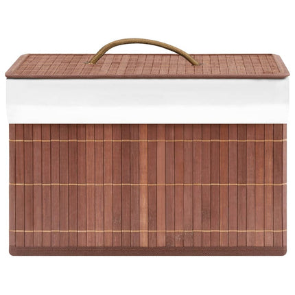 Förvaringslådor bambu 4 st brun