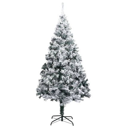 Plastgran med snö grön 210 cm PVC