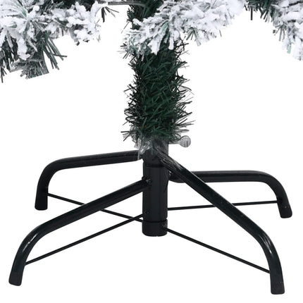 Plastgran med snö grön 210 cm PVC
