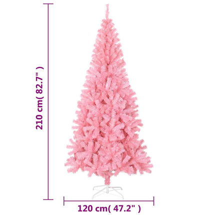 Plastgran med fot rosa 210 cm PVC
