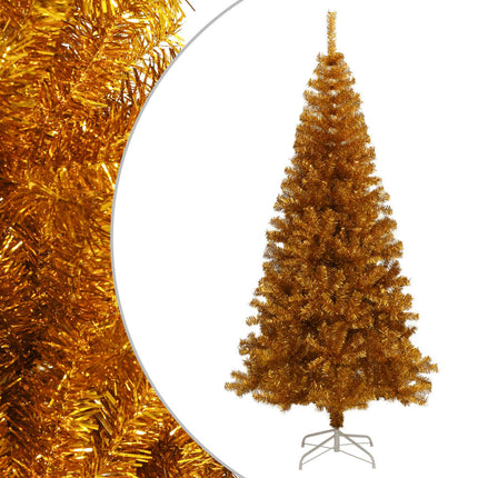 Plastgran med fot guld 180 cm PET