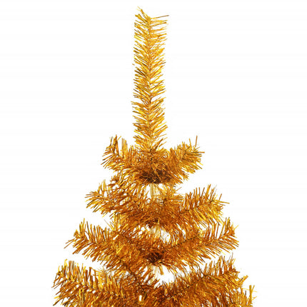 Plastgran med fot guld 180 cm PET