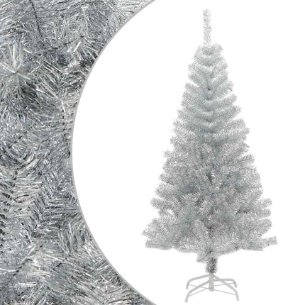 Plastgran med fot silver 150 cm PET