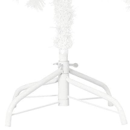Plastgran verklighetstrogna barr vit 210 cm