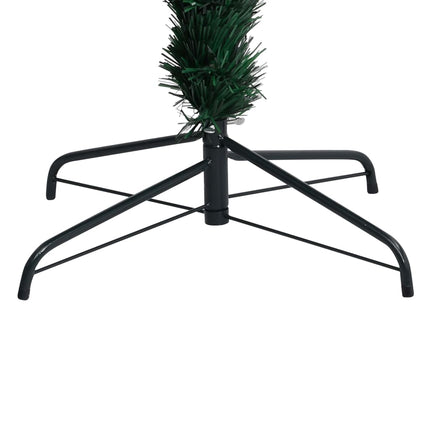 Plastgran med fot grön 210 cm fiberoptik