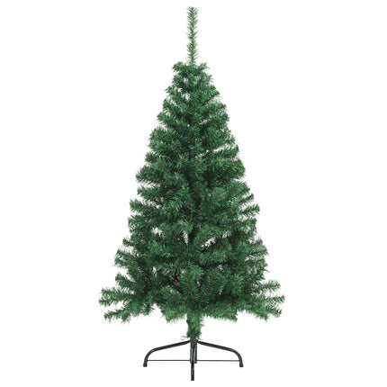 Halv plastgran med fot grön 150 cm PVC