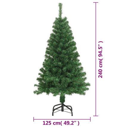 Plastgran med tjocka grenar grön 240 cm PVC