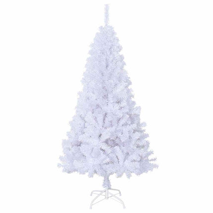 Plastgran med tjocka grenar vit 150 cm PVC