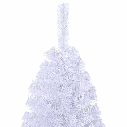 Plastgran med tjocka grenar vit 150 cm PVC