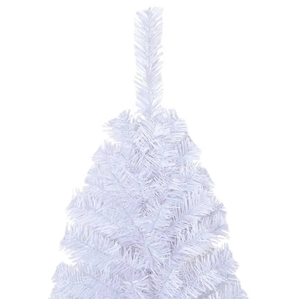 Plastgran med tjocka grenar vit 240 cm PVC