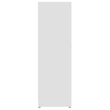 Badrumsskåp vit 30x30x95 cm konstruerat trä