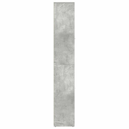 Badrumsskåp betonggrå 30x30x183,5 cm konstruerat trä