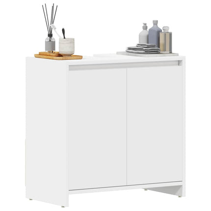 Badrumsskåp vit 60x33x61 cm konstruerat trä