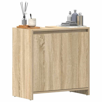 Badrumsskåp sonoma-ek 60x33x61 cm konstruerat trä