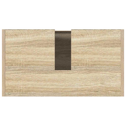 Badrumsskåp sonoma-ek 60x33x61 cm konstruerat trä