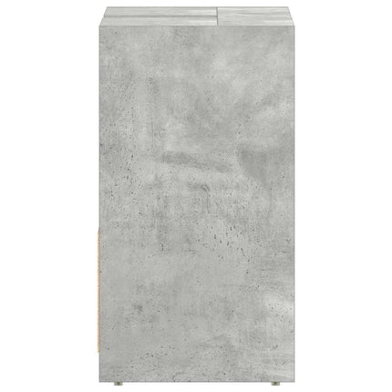 Badrumsskåp betonggrå 60x33x61 cm konstruerat trä
