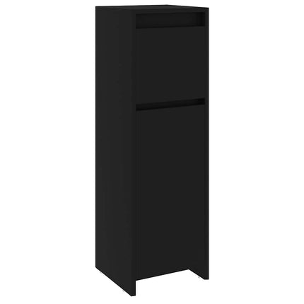 Badrumsskåp Black 30x30x95 cm konstruerat trä