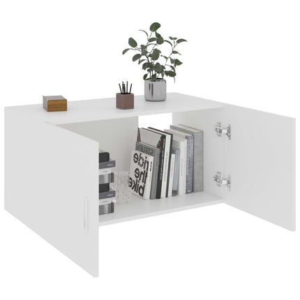Väggskåp vit 80x39x40 cm konstruerat trä