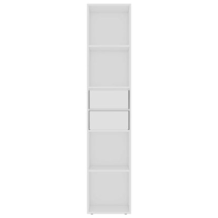 Bokhylla vit 36x30x171 cm konstruerat trä