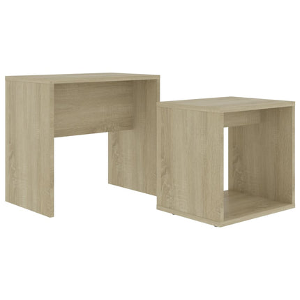 Soffbord set sonoma-ek 48x30x45 cm konstruerat trä