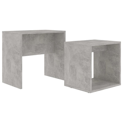 Soffbord set betonggrå 48x30x45 cm konstruerat trä
