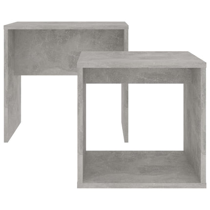Soffbord set betonggrå 48x30x45 cm konstruerat trä