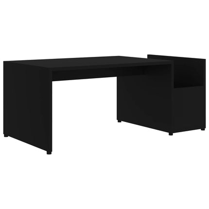 Soffbord svart 90x45x35 cm konstruerat trä