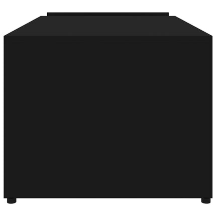 Soffbord svart 90x45x35 cm konstruerat trä