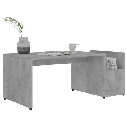 Soffbord betonggrå 90x45x35 cm konstruerat trä
